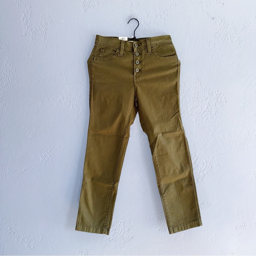 724 Levi’s Forest Green High-Waisted Straight Leg Jeans Size 26